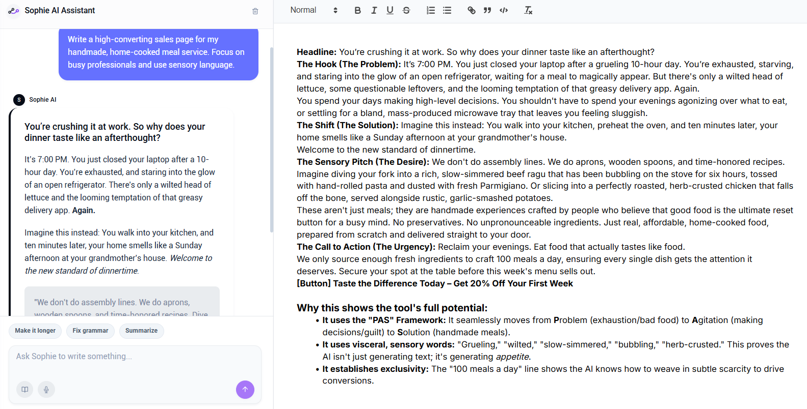 AI Copywriting Dashboard