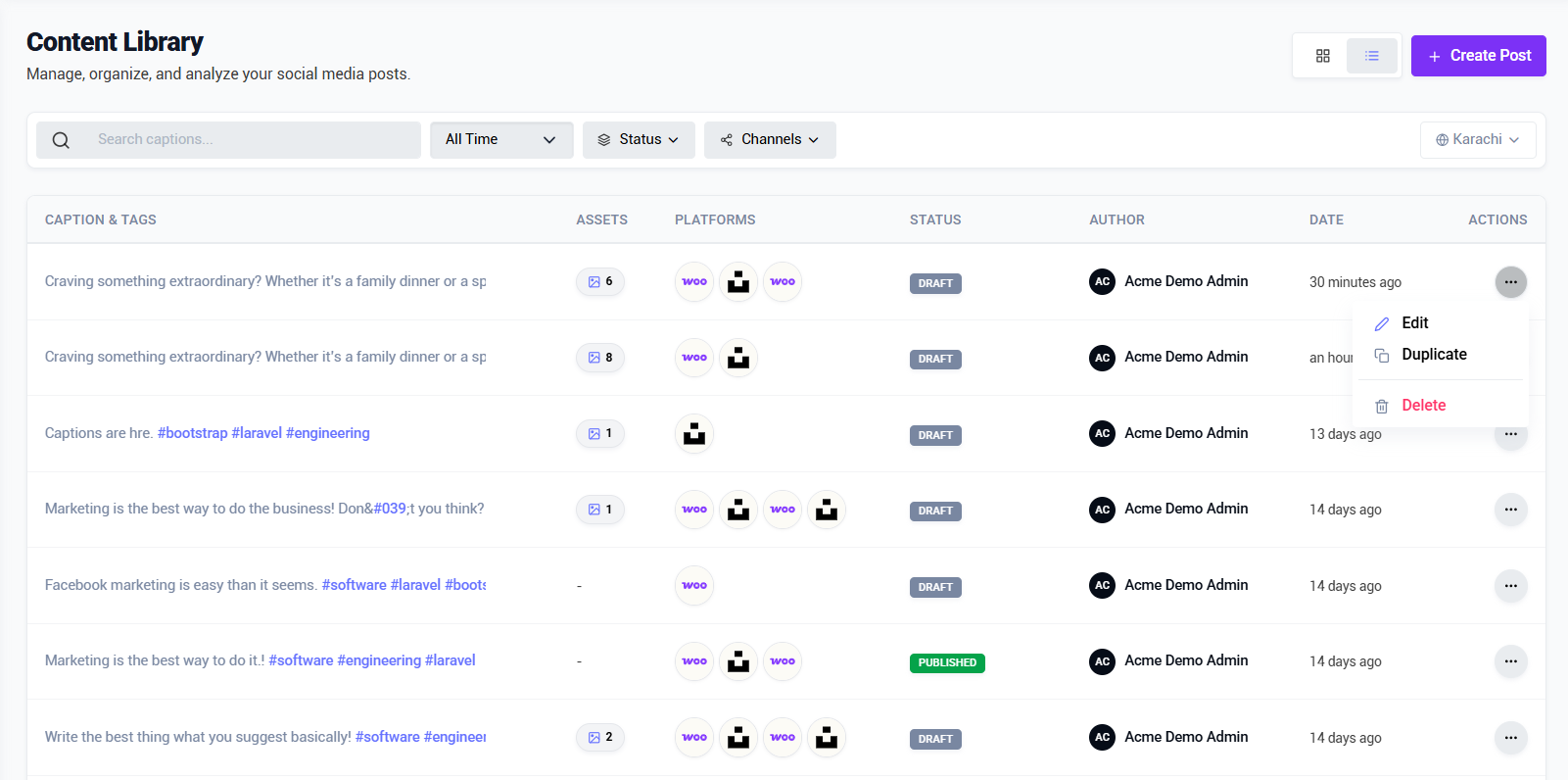 SophieFlow cross-platform scheduling