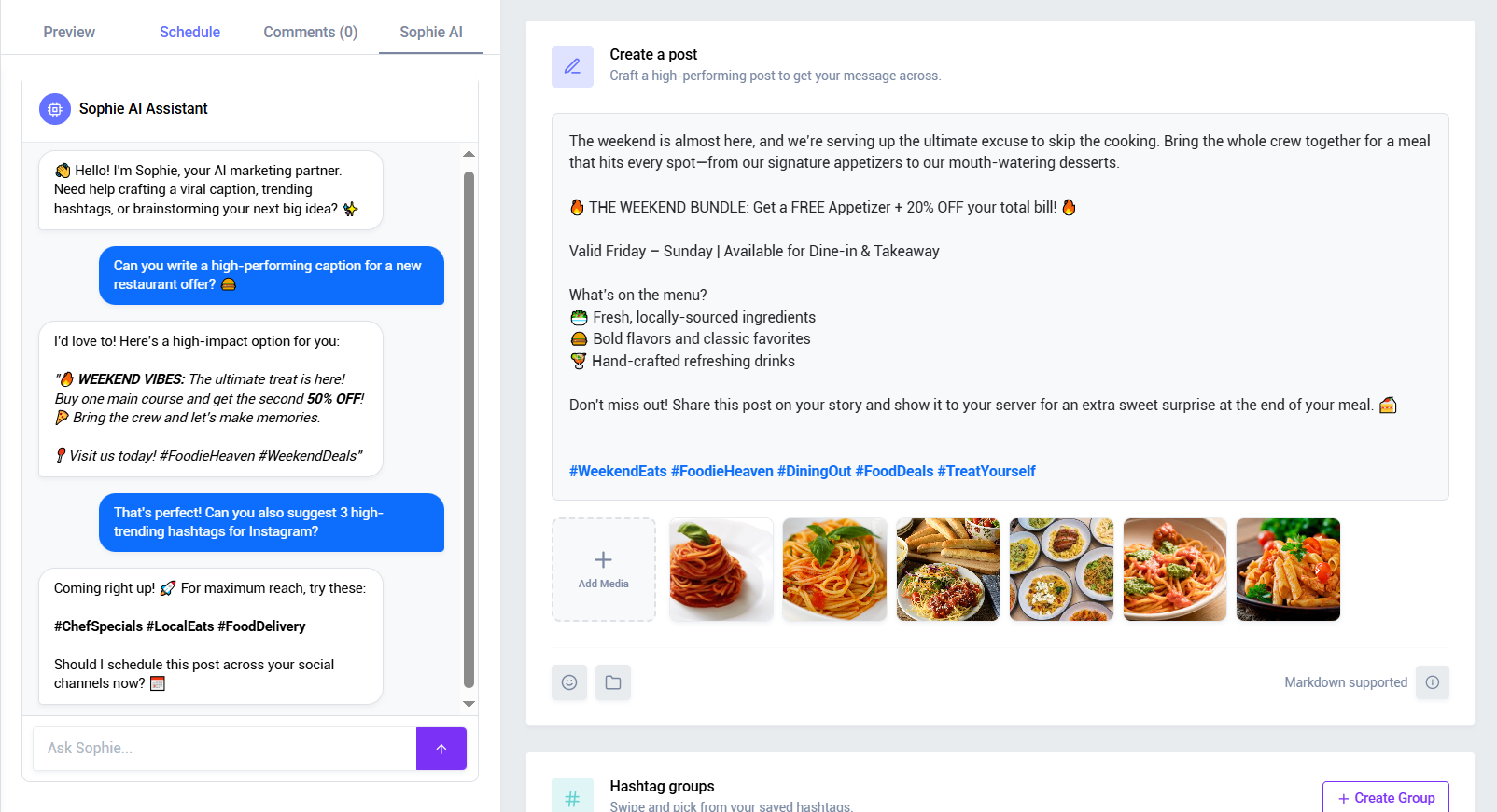 SophieFlow brand and AI assistant setup